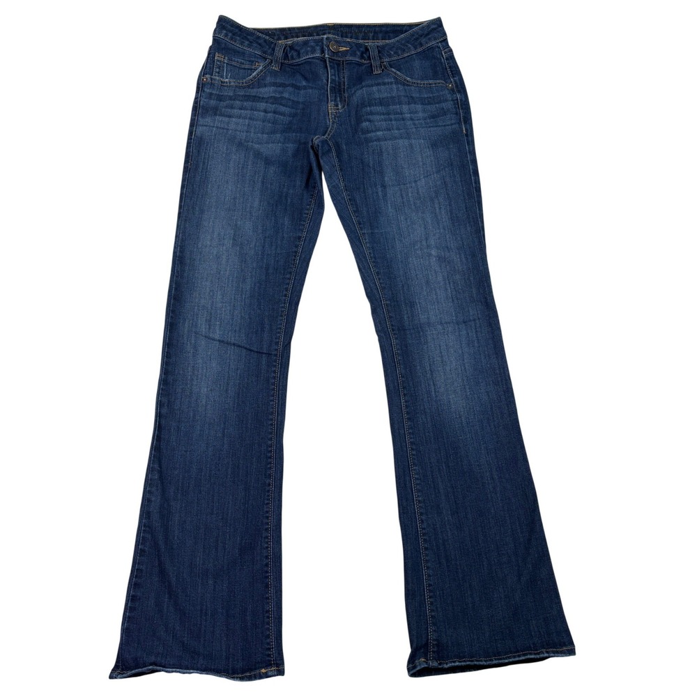 Simply Vera Vera Wang Womens Size 8 Regular Dark Wash Bootcut Denim Jeans Blue